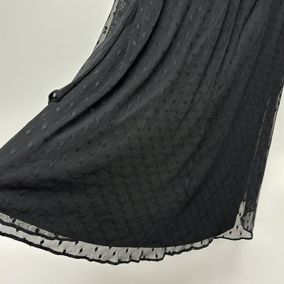 ZARA trafaluc collection ruffled dress in lace fabric with transparent sleeves - Picture 10 of 13